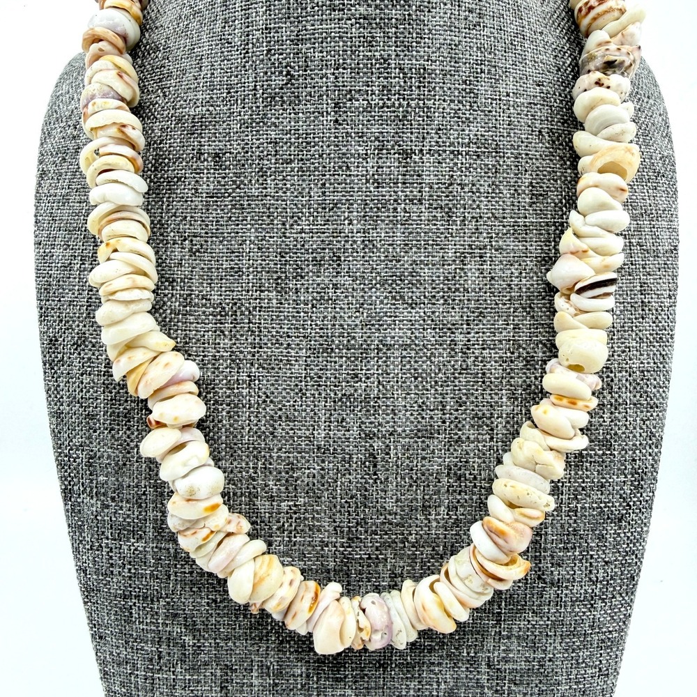 Natural Shell Necklace Boho Beach Jewelry Chunky Statement Layered Coastal Style